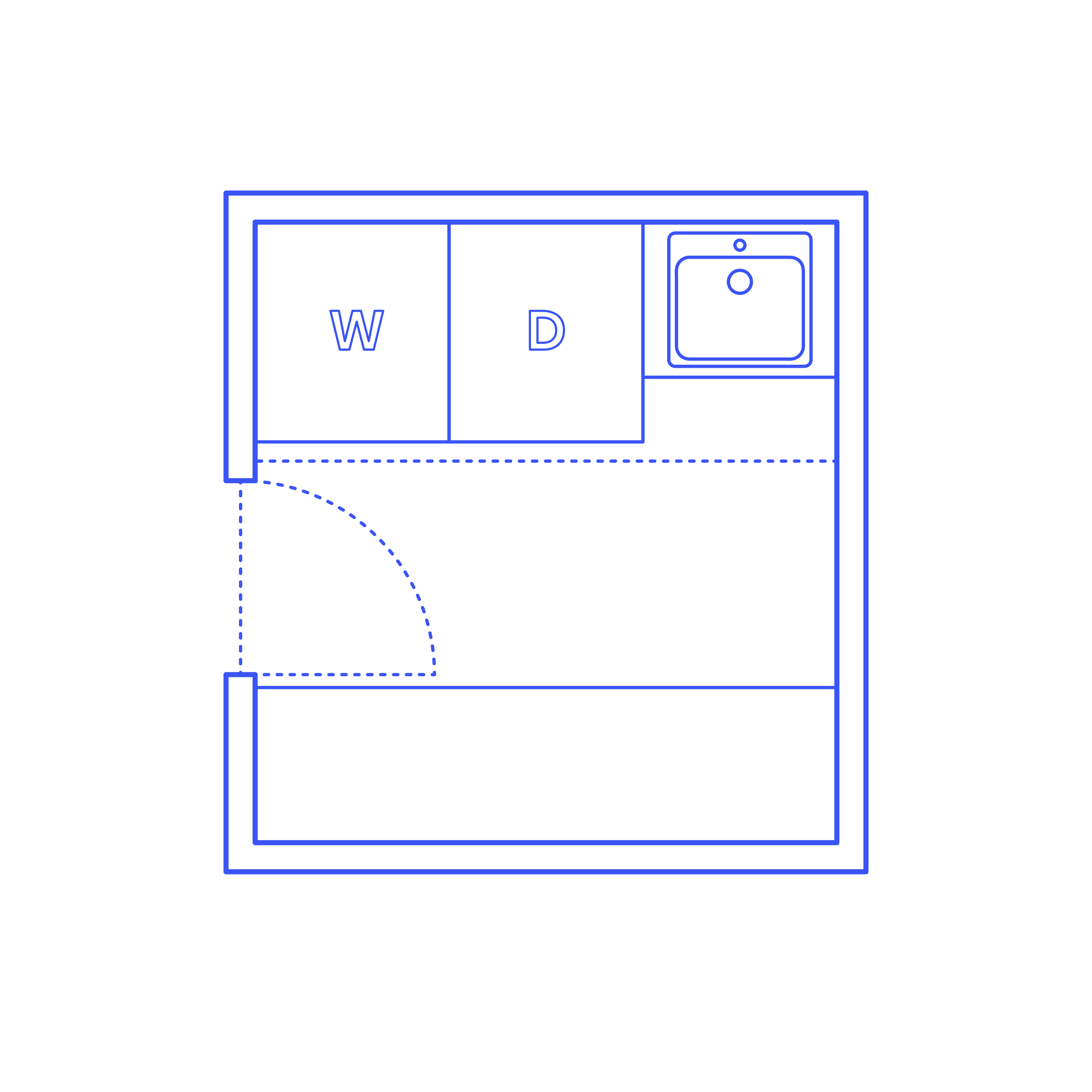 Layouts Laundry Rooms Galley Two Row Three Unit Laundry Room Line Art Svg Vector Free Vectors